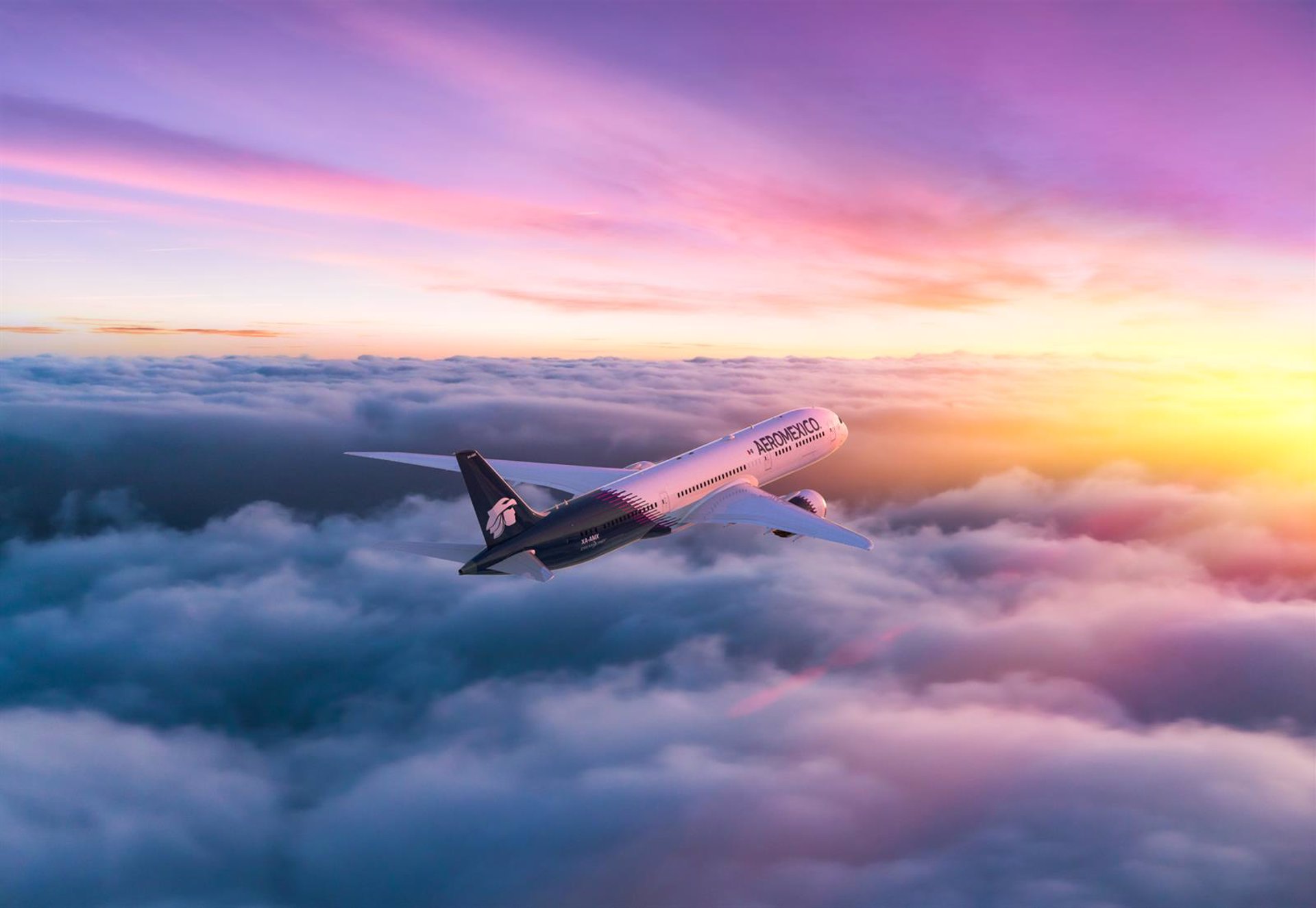 Aeroméxico llega a los 90 años con más de 500 millones de pasajeros transportados y una flota de 160 aviones